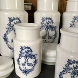 Lot 6 apothecary jars glass