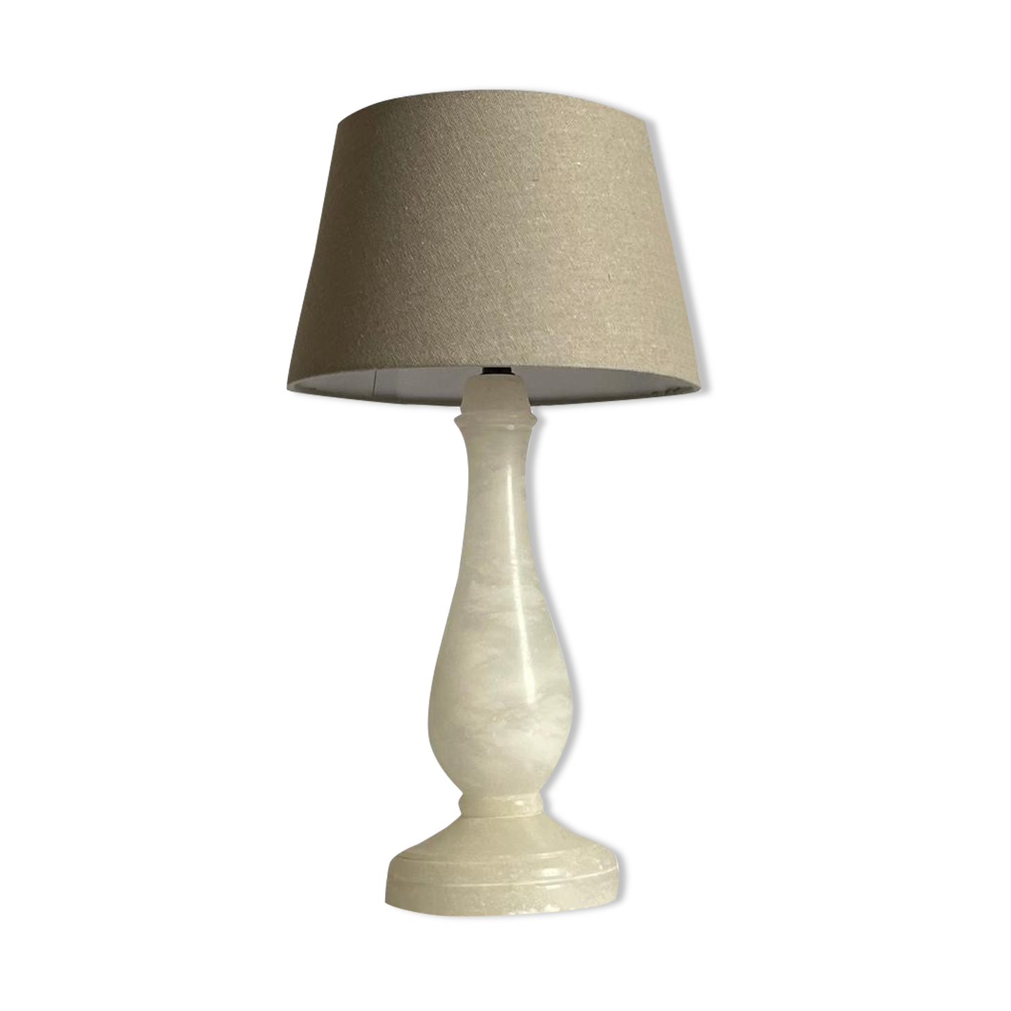 Alabaster bedside lamp