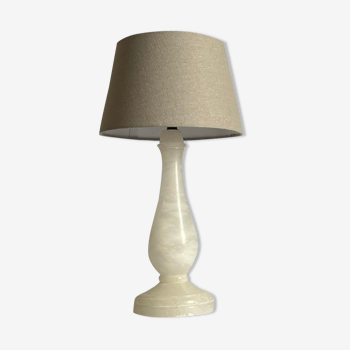 Alabaster bedside lamp