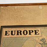 Affiche carte de l'Europe