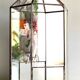 Vide poche mural miroir et laiton vintage