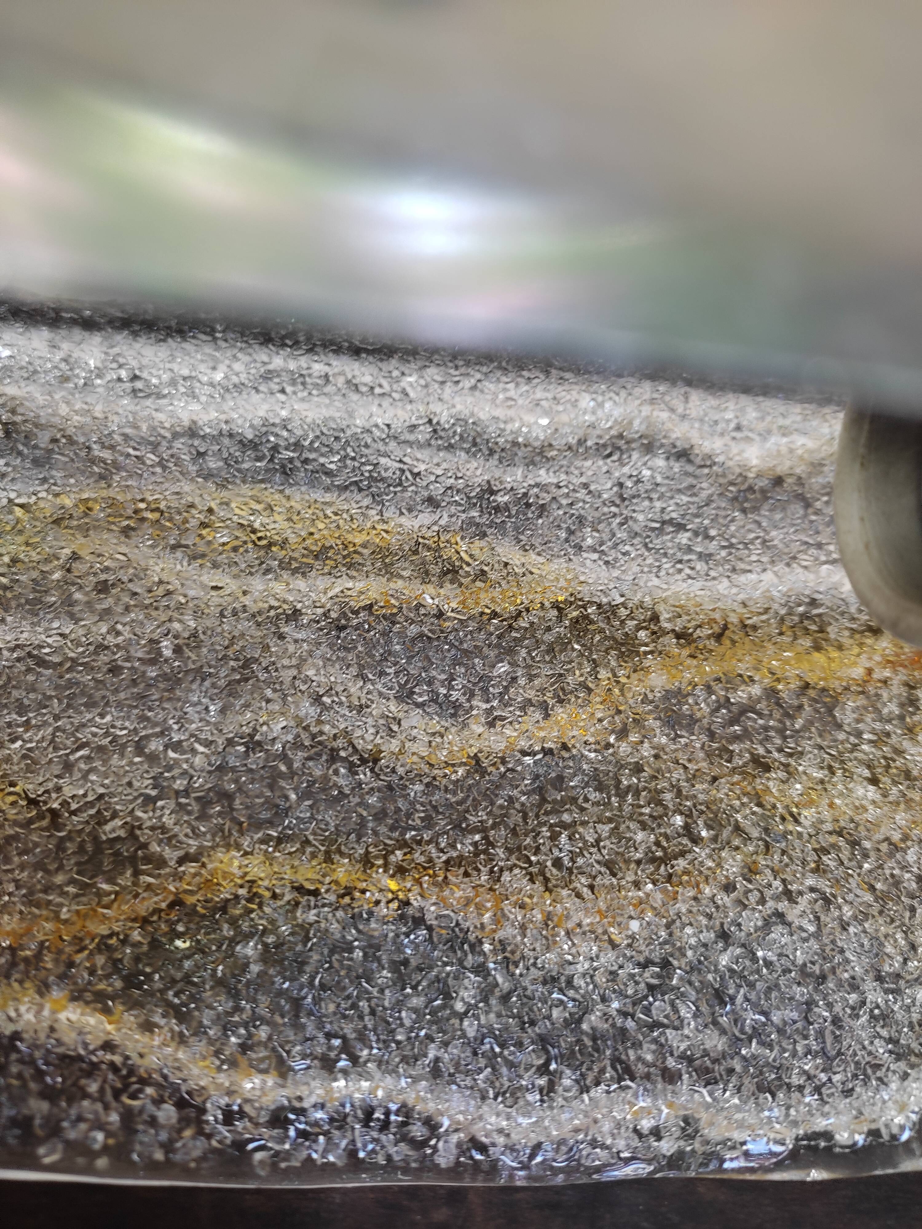Rectangular wall in textured glass