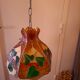 Tiffany-style stained glass pendant light