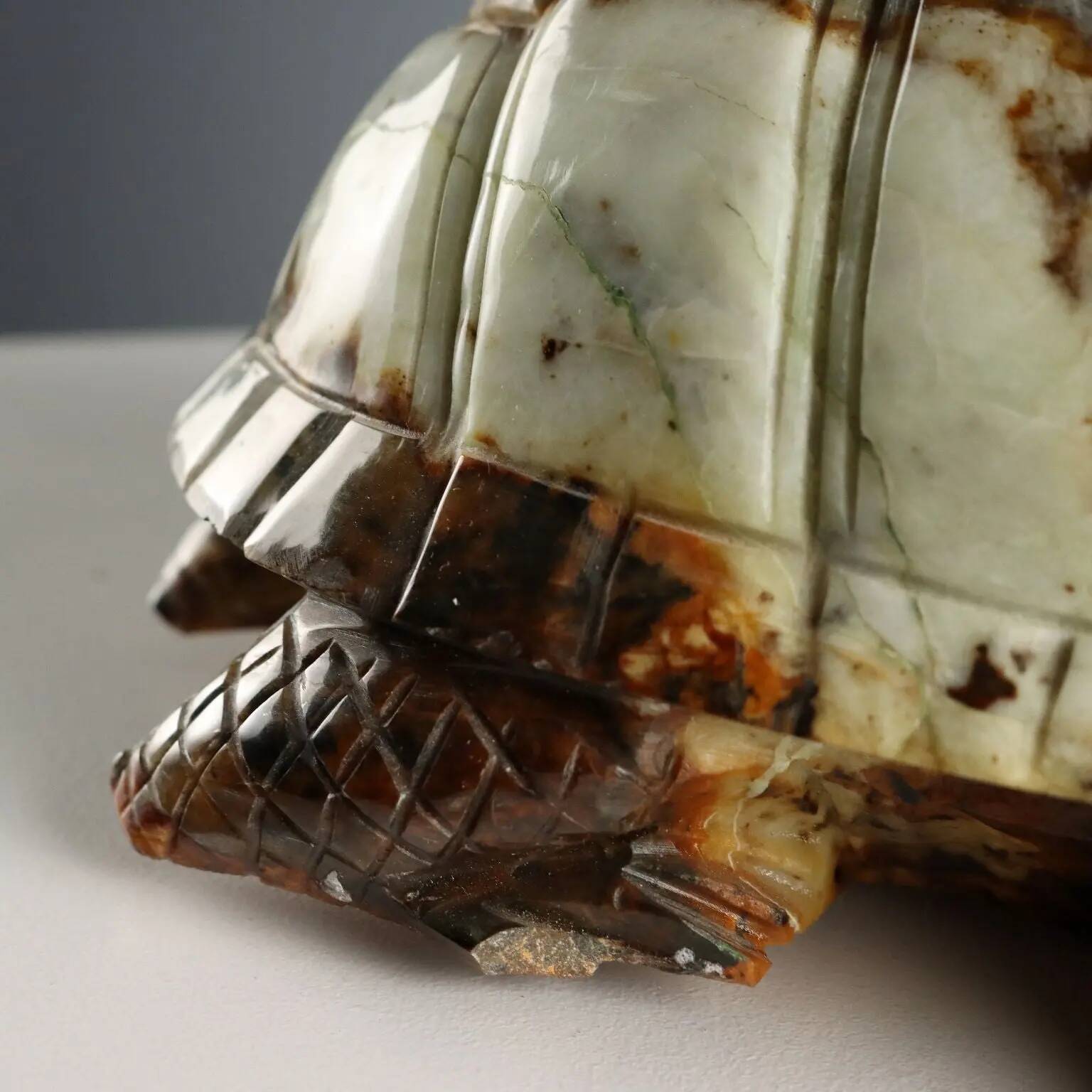 Modern sculpture of a turtle in hard stone, Italy, 20th century