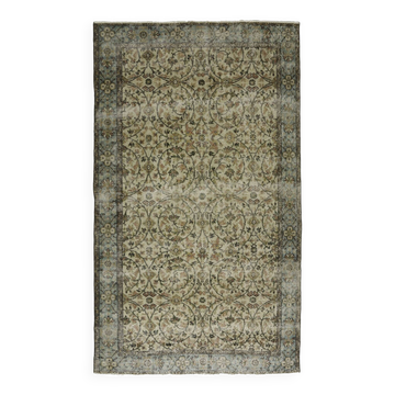 Turkish Anatolian Handmade Vintage Rug 272 cm x 165 cm