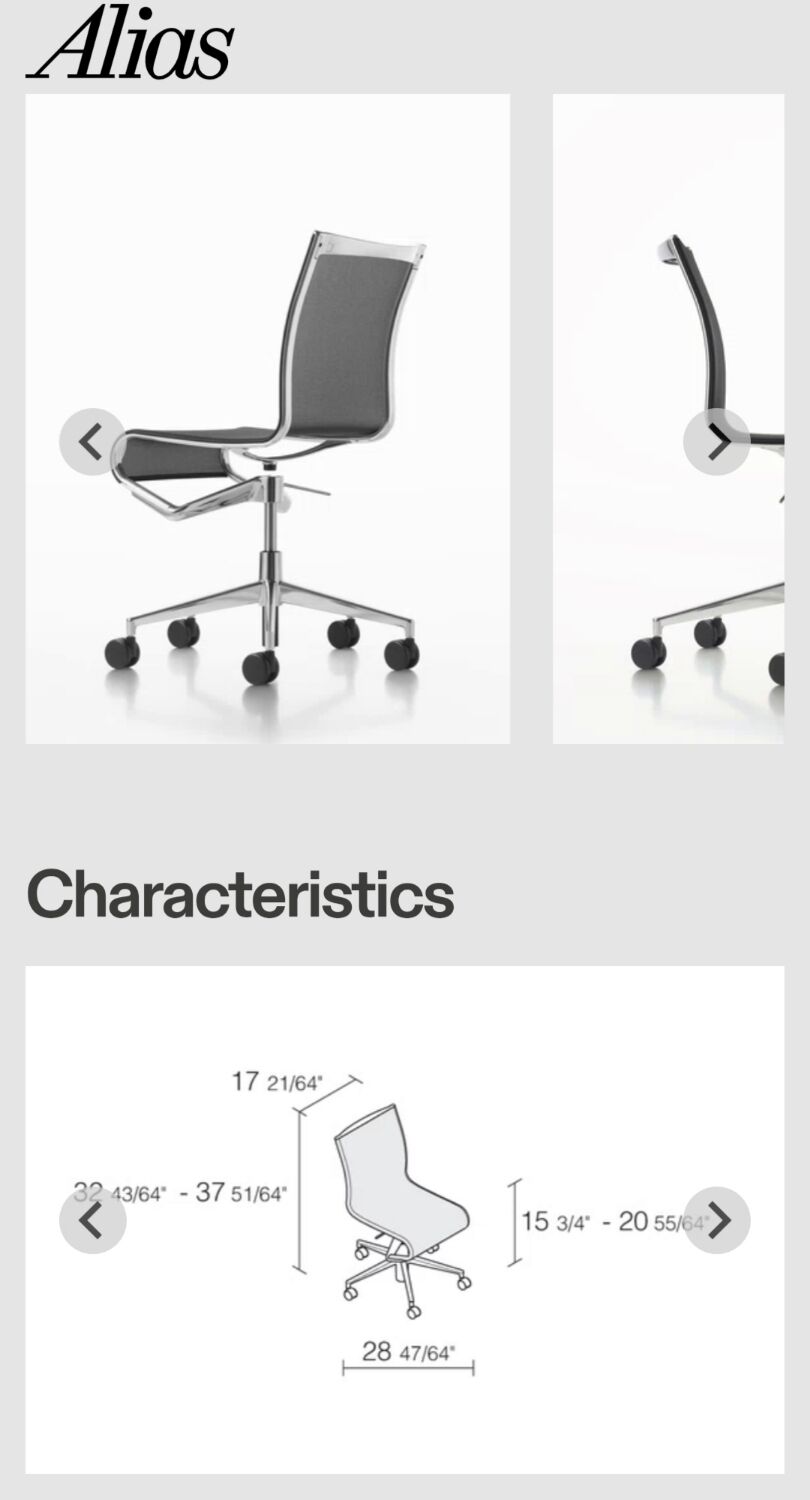 Chair Alias Rollingframe 44 / 432