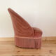 Fauteuil crapaud en velours rose