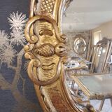 Miroir XX bois sculpté 95 x 67