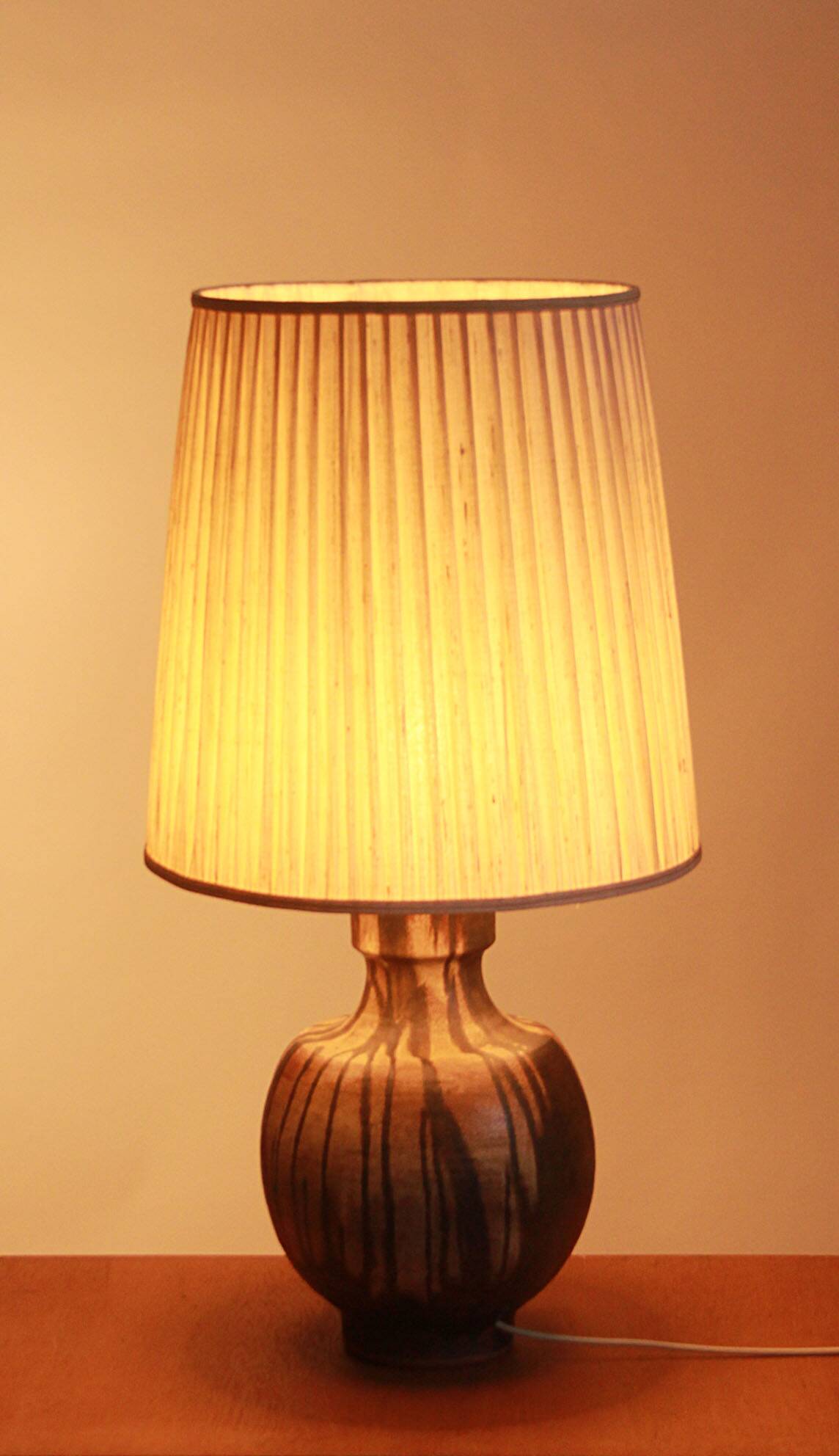 1960s table lamp Majolika