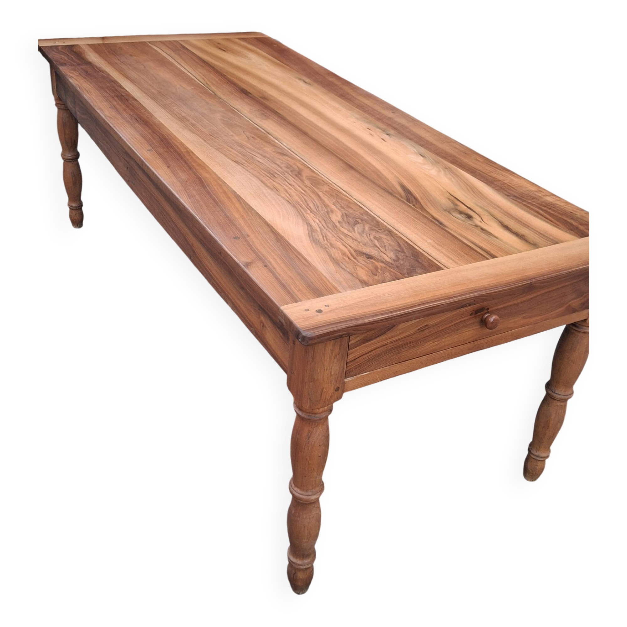 Walnut farmhouse table