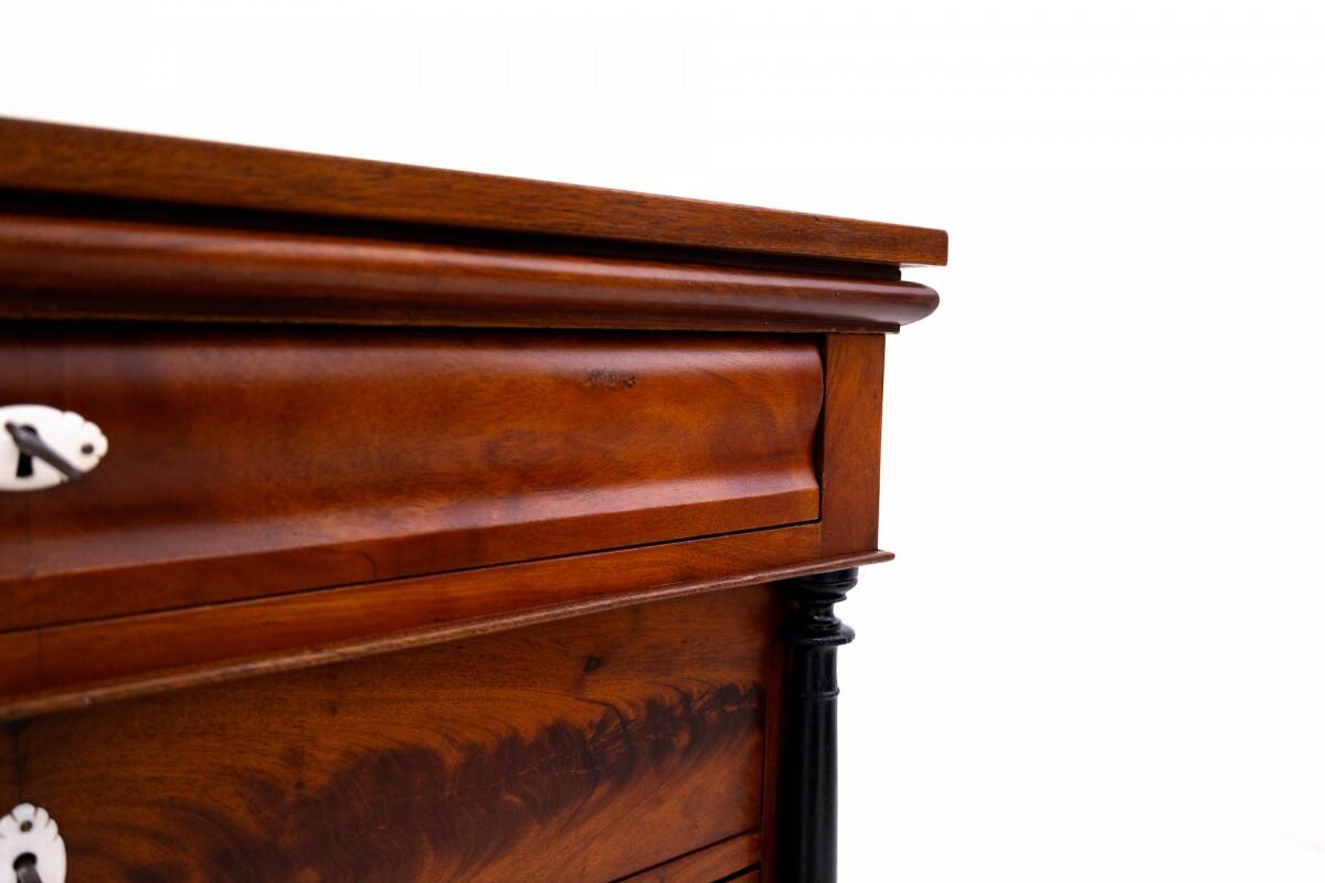 Antique mahogany chest of drawers with drawers, Scandinavia, 2nd half of th