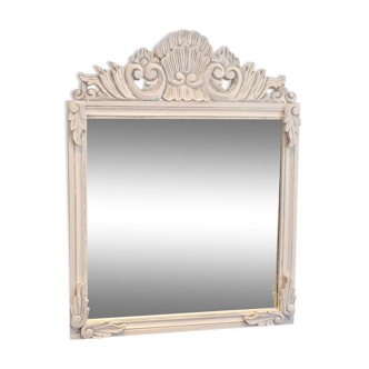Miroir avec fronton décoré 80x61cm
