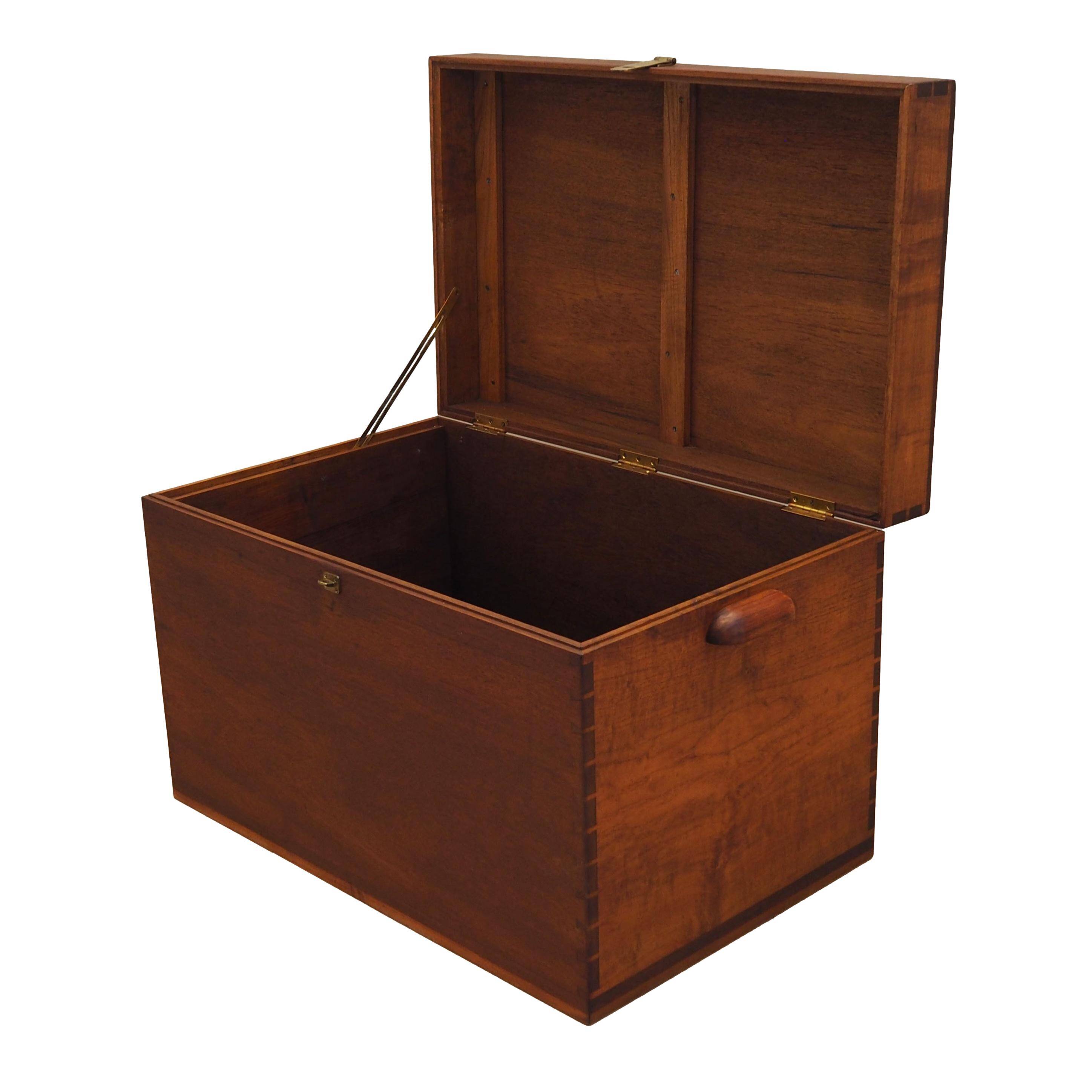 Teak chest, Scandinavian design, 1960s, production: Denmark