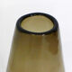 Large smoked blown glass vase