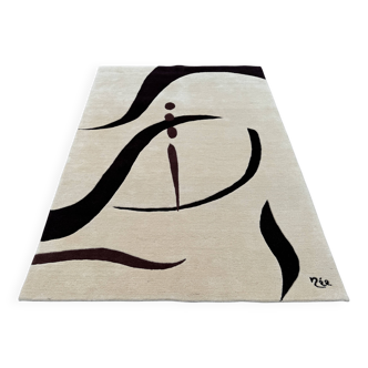 Tapis Art Déco Aubusson par Paulette Née