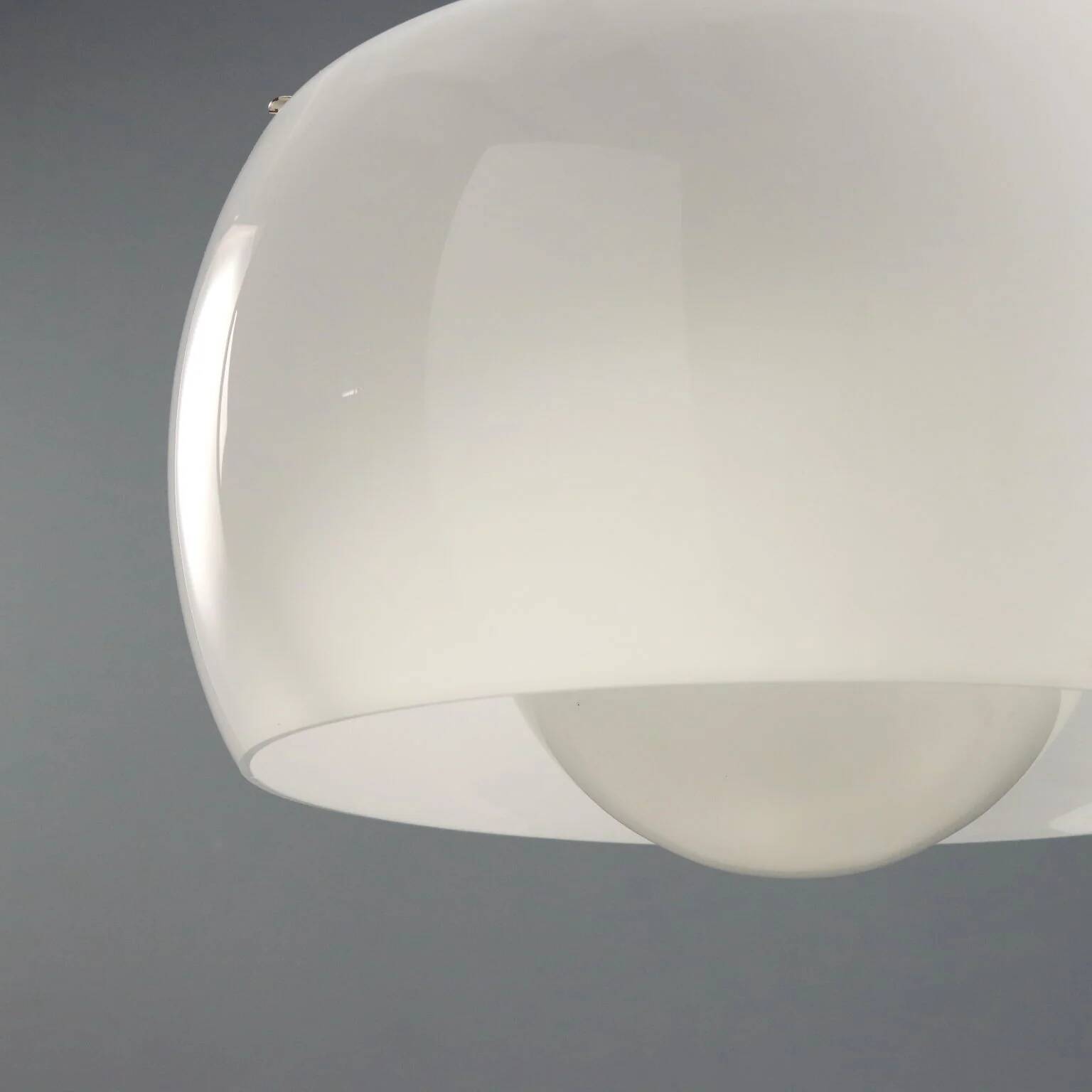 Suspension Artemide Clinio vintage en métal et verre design 1960s