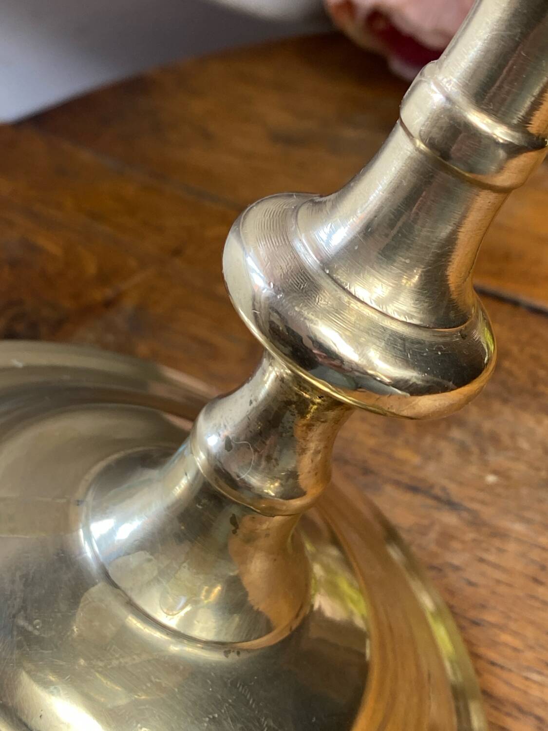 Candlestick, four-light brass candelabra