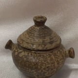 Sandstone pot sign andre bodin with lid and handles
