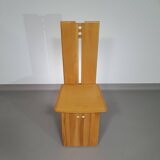 Mycene chair by Ferdinando Meccani for Meccani Arredamenti, 1978. Cherry chair. Dimensions 43.5 x 44