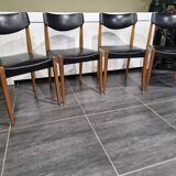 Set of 4 Scandinavian chairs, 1970s