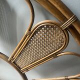 Tête de lit en rotin vintage