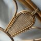 Vintage rattan headboard