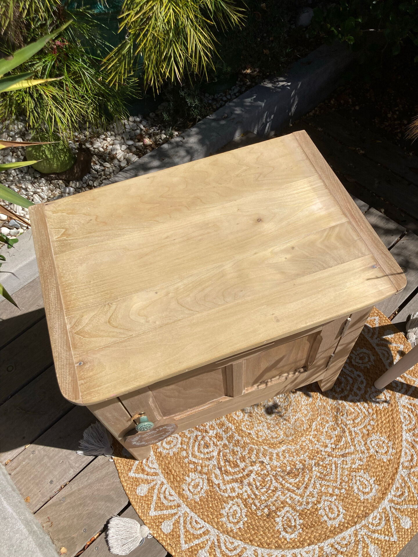 Parisian buffet (jam cupboard) in raw beech / drawer.