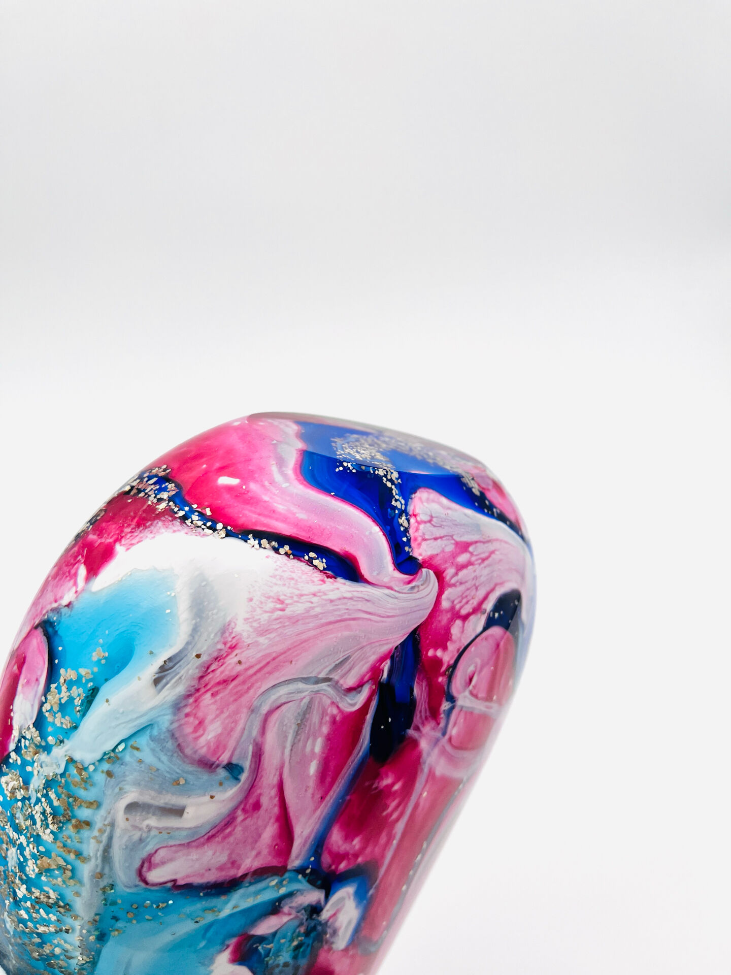 Oball Murano Vase - Sommerso - 24k Gold - Labeled - H30cm/3.4kg