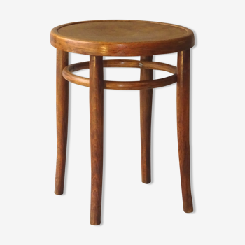 Wooden-curved bistro tabouret by Horgen-Glarus Switzerland ca.1925