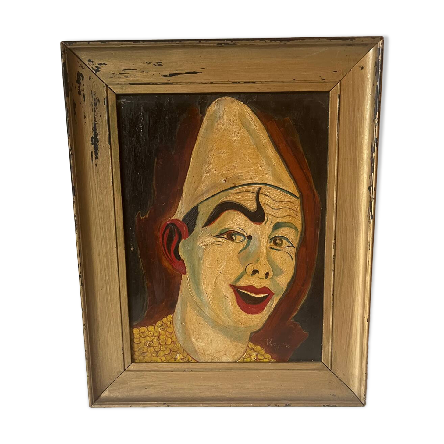 Peinture à l'huile sur bois
