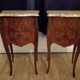 Pair of Louis XV bedside numbered