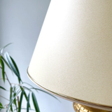 Louis XVI column floor lamp in gilded wood