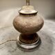Stone lamp, fabric cable, cotton shade