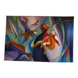 Painting on canvas