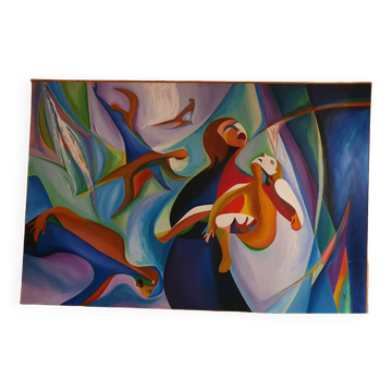 Painting on canvas