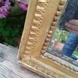 Antique Louis XVI gilded wood mirror