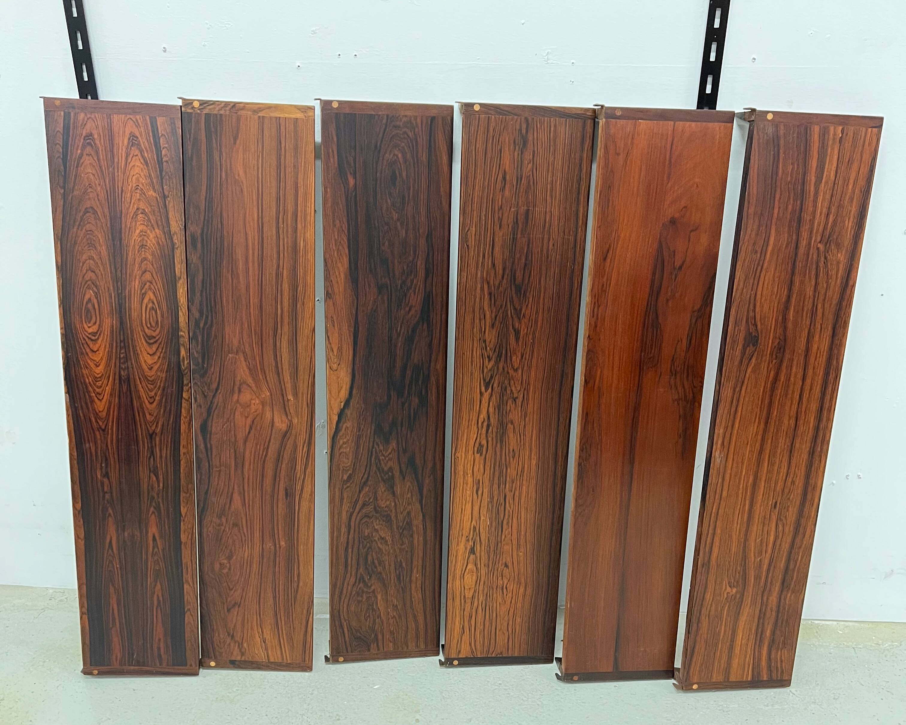 Rosewood Shelves By Kai Kristiansen For Feldballes, 1960s.