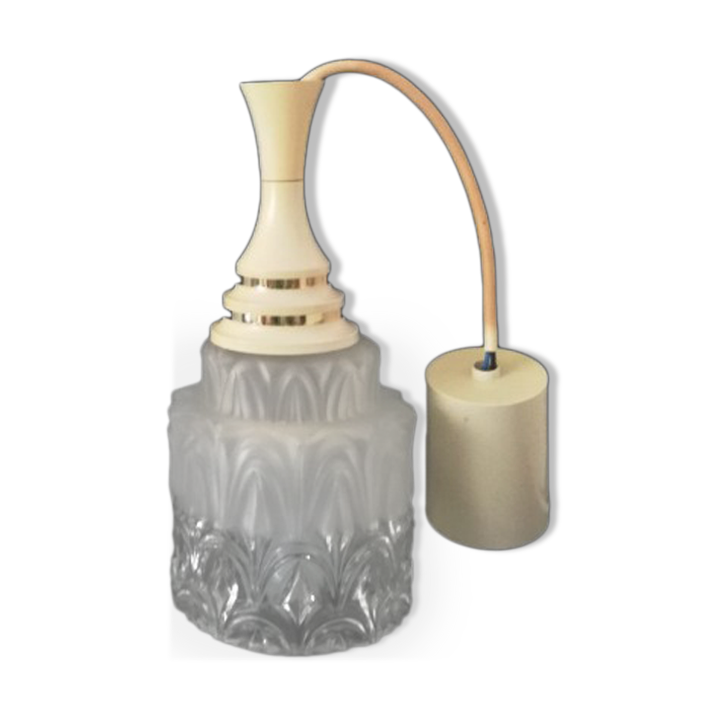 Vintage 1950s  mid century modern ceiling lamp