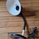 ALUMINOR white metal desk saucer lamp circa 1970