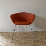 Arper Duna orange armchair