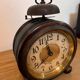 Antique wooden alarm clock / table clock