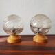 Pair of vintage Art Deco style bedside lamps