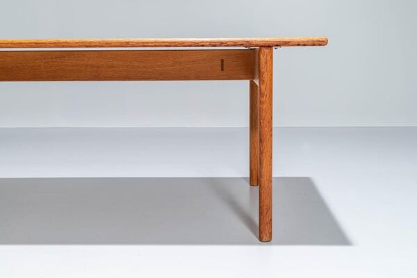 Table basse Hans Wegner AT-15 d'Andrea Tuck en chêne massif, Danemark, années 1960