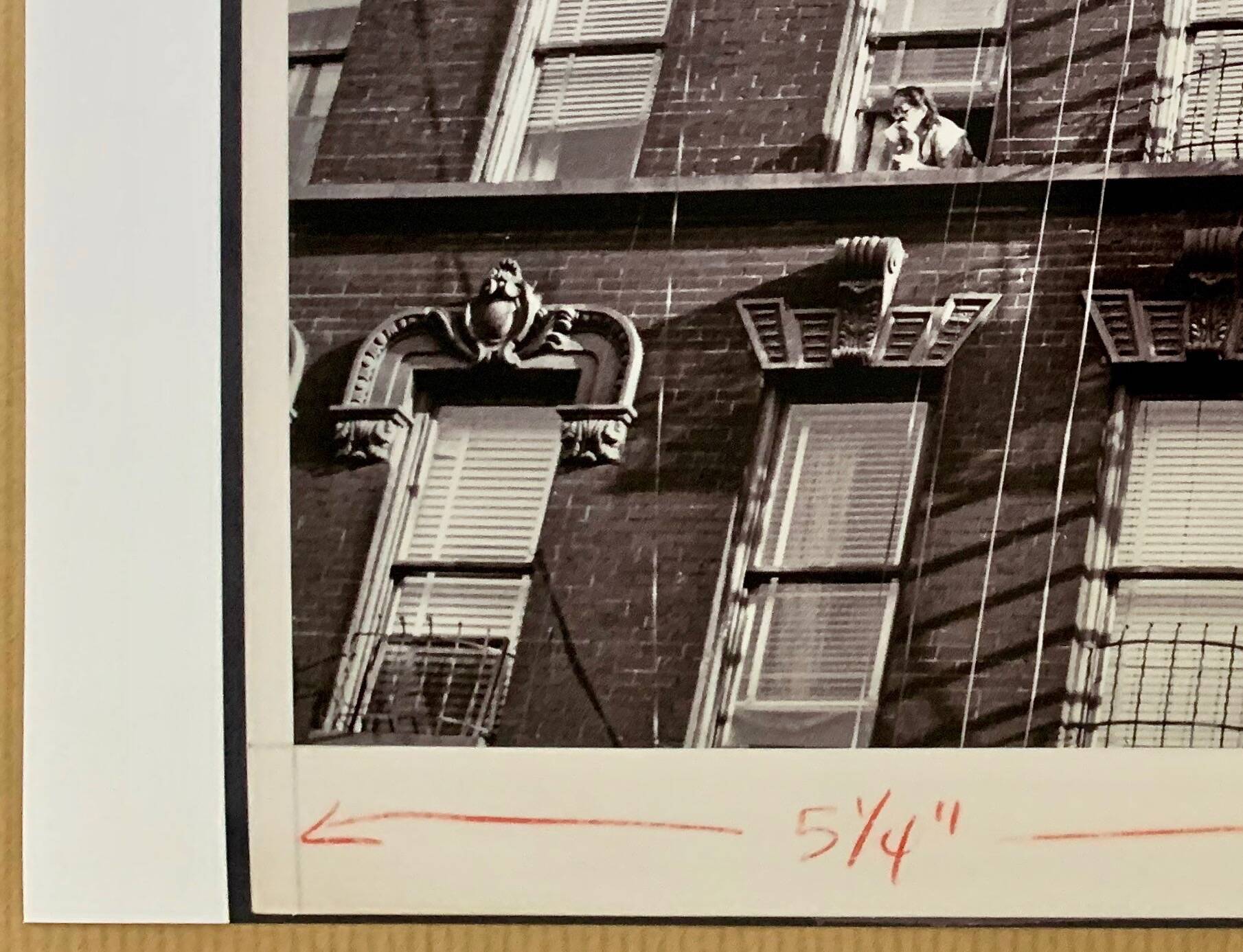 A suspended look Apartment fire escape New York City – 1953