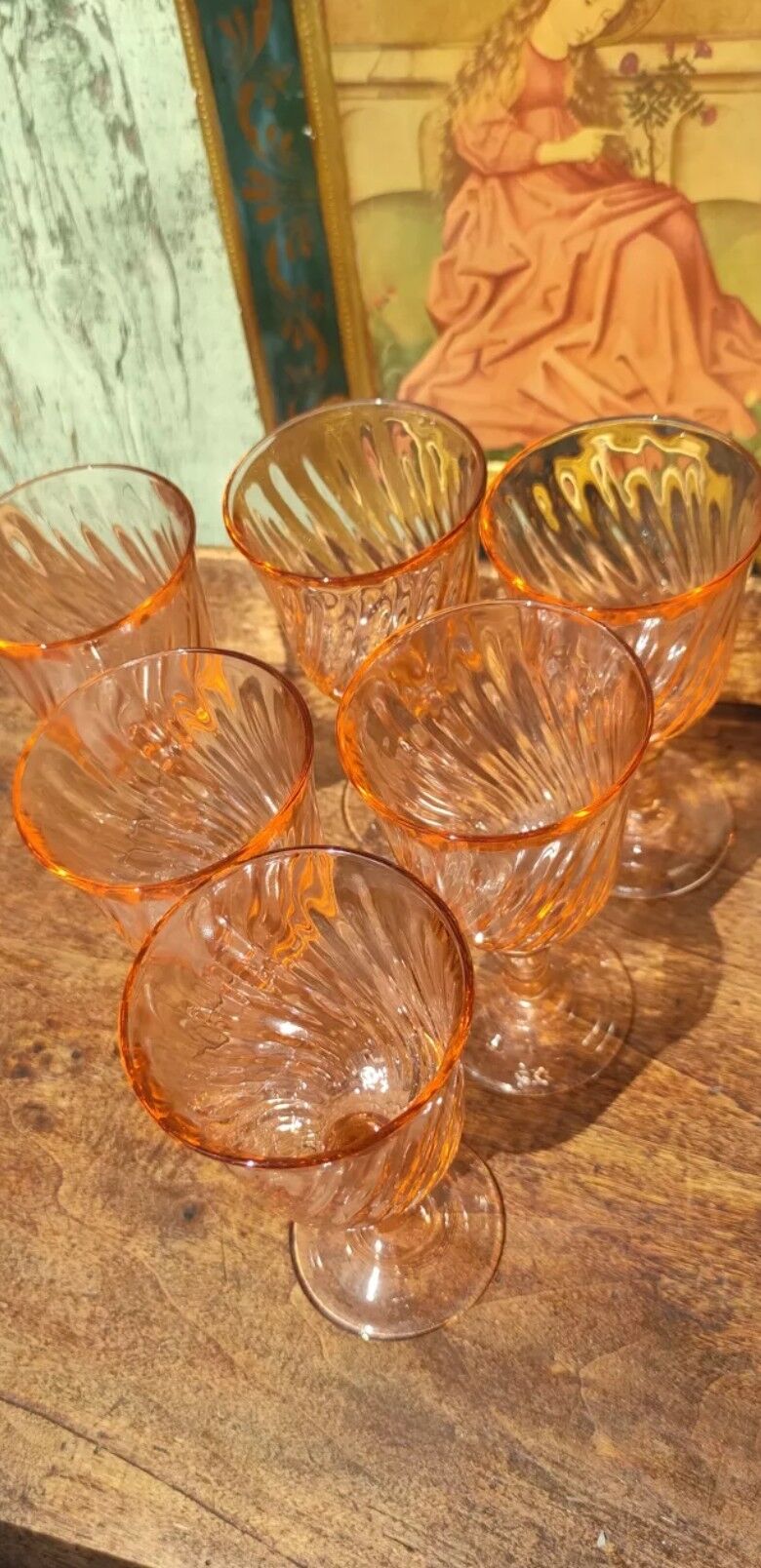 Rosaline D'arcoroc Luminarc pink wine glasses