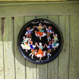 Ceramic dish "La Sardane" Faience factory of the kings of Majorca