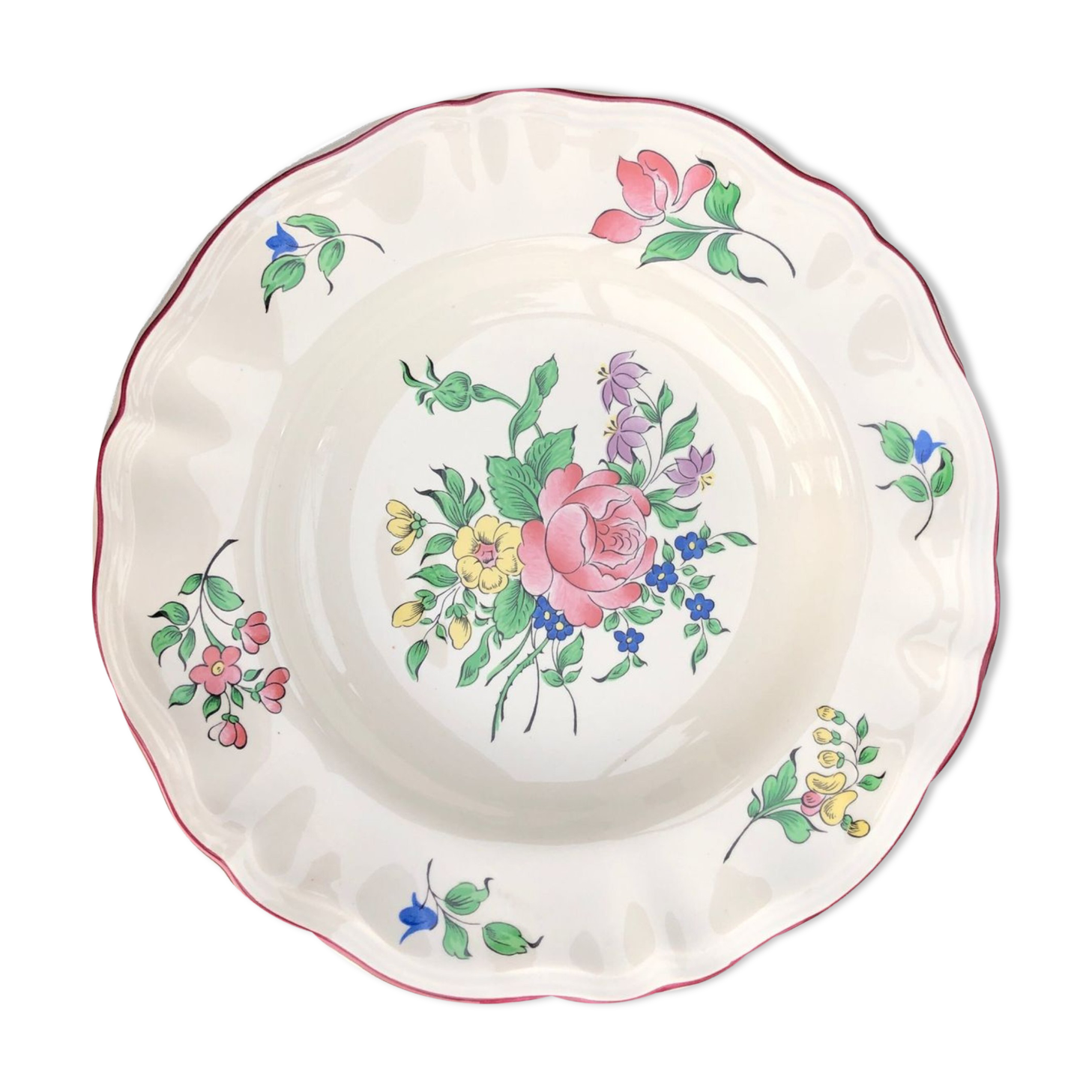 Set of 6 Luneville hollow plates