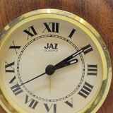Jaz Quartz Alarm Clock In Wood And Gold Dial