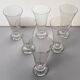 6 crystal flutes Daum, model "Kim", France