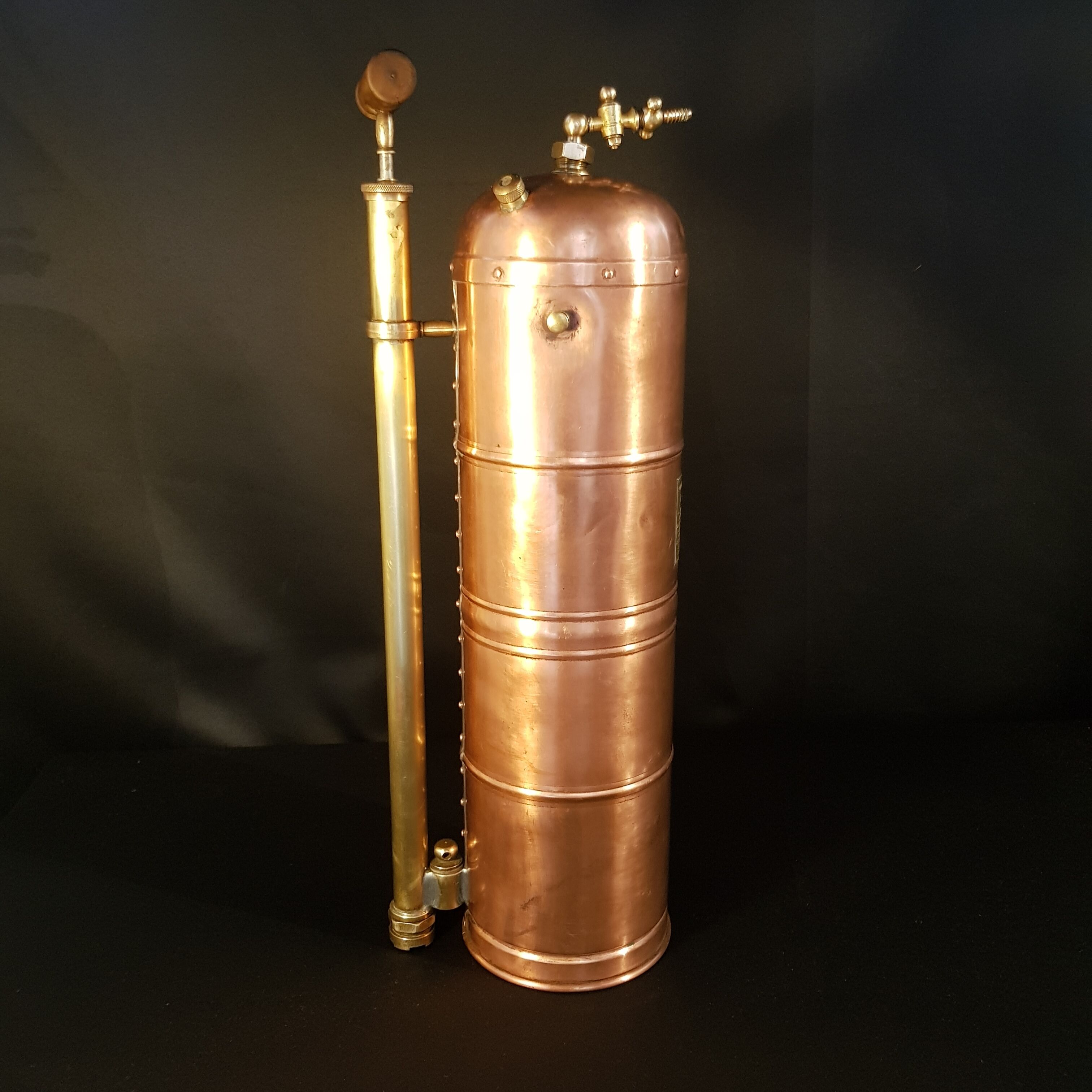 Old large copper Muratori sprayer